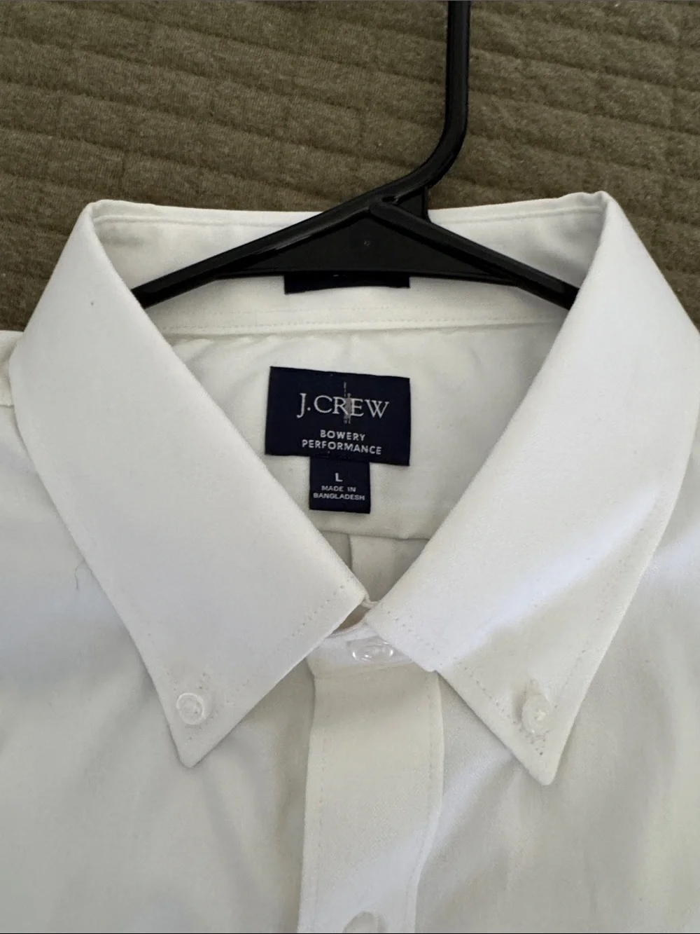 J. Crew Men's White Button-Down Dress Shirt